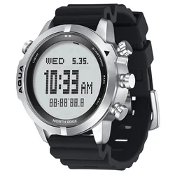 Reloj Digital inteligente para hombre, cronógrafo de buceo, resistente al agua, 100M, barómetro, brújula, temperatura