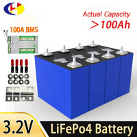 4PCS lifepo4 cells 3.2V 100Ah 105Ah full capacity Deep Cycle lifepo4 batterie 12V 100ah 24V 48V battery Solar Cell lithium