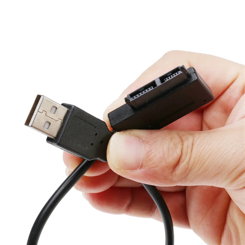 

SUNRI-4X USB 2.0 к Mini Sata II 7 + 6 13-контактный адаптер-конвертер для ноутбука CD/DVD ROM Slimline Drive