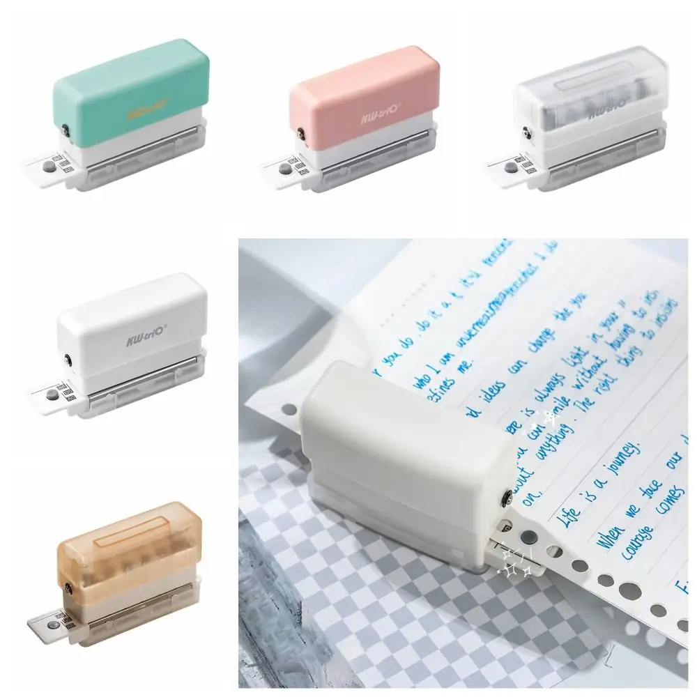 

Student Stationary Loose Leaf Bind Hole Puncher A4 A5 B5 6-hole Paper Puncher Mini Stable Round Hole Puncher Paper Binding