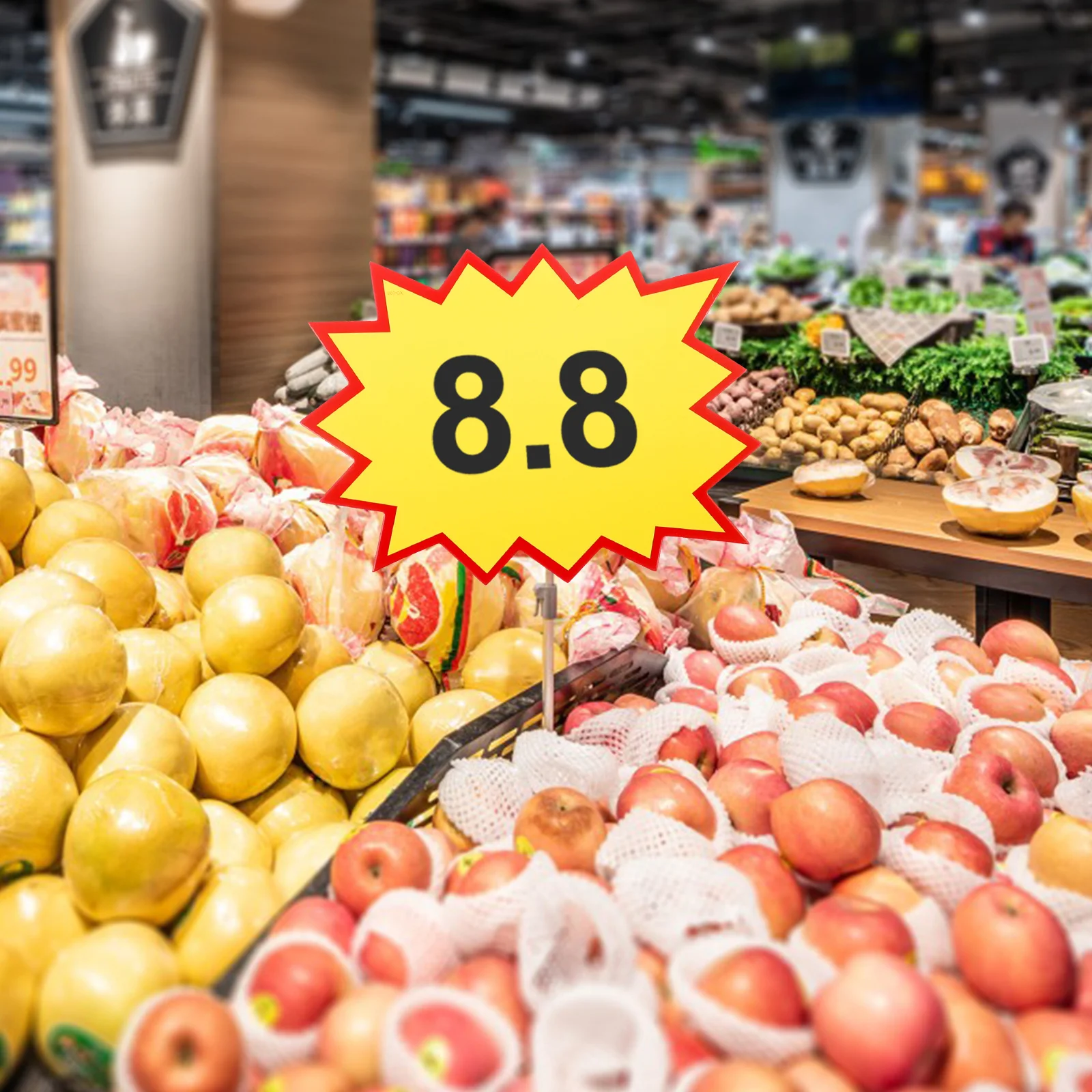 

100Pcs Tags Bright Color Paper Signs for Store Shelf Clip Sign Holder Price Label Display Supermarket Market Use