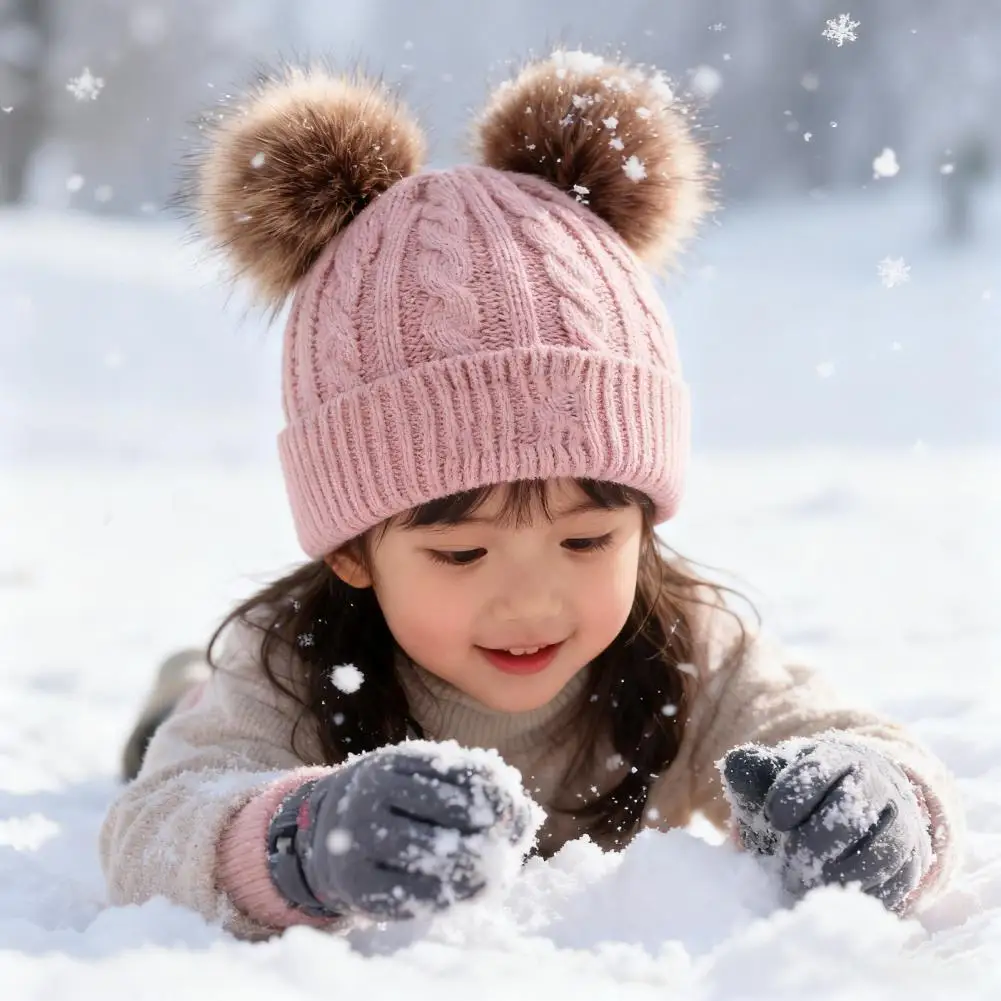 3pc3-12Y قبعة أطفال، وشاح، قفازات، طقم خريفي وشتوي مكون من ثلاث قطع، وشاح دافئ ورقيق، قبعة مختلط الألوان