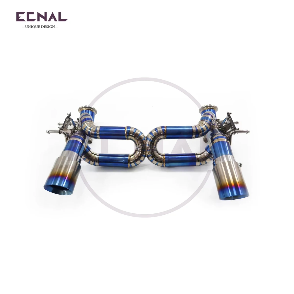 Ecnal Exhaust Axle-back Pipe with OEM Valve for Maserati MC20 3.0T 2020+ High Quality Titanium Alloy Sport Exhaust System