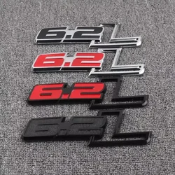 3D ABS Car Stickers Emblem Auto Trunk Badge Decals for F150 6.2L C7 2011-2019 6.2 L Car Styling Accessories
