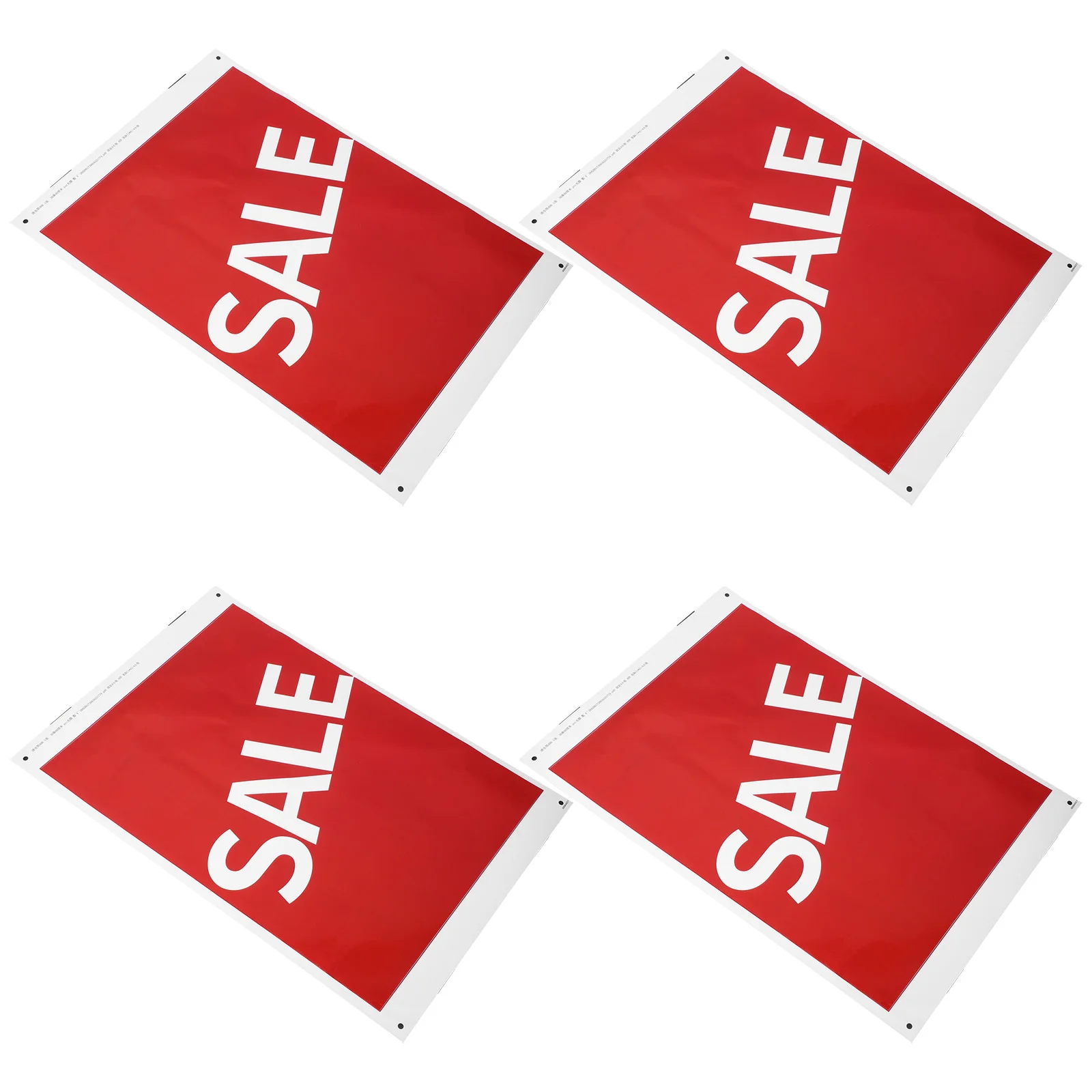 4Pcs Sale Stickers for Retail Store Self Adhesive Waterproof Window Wall Advertising Signage Yard Garage Garage Sale Stickers
