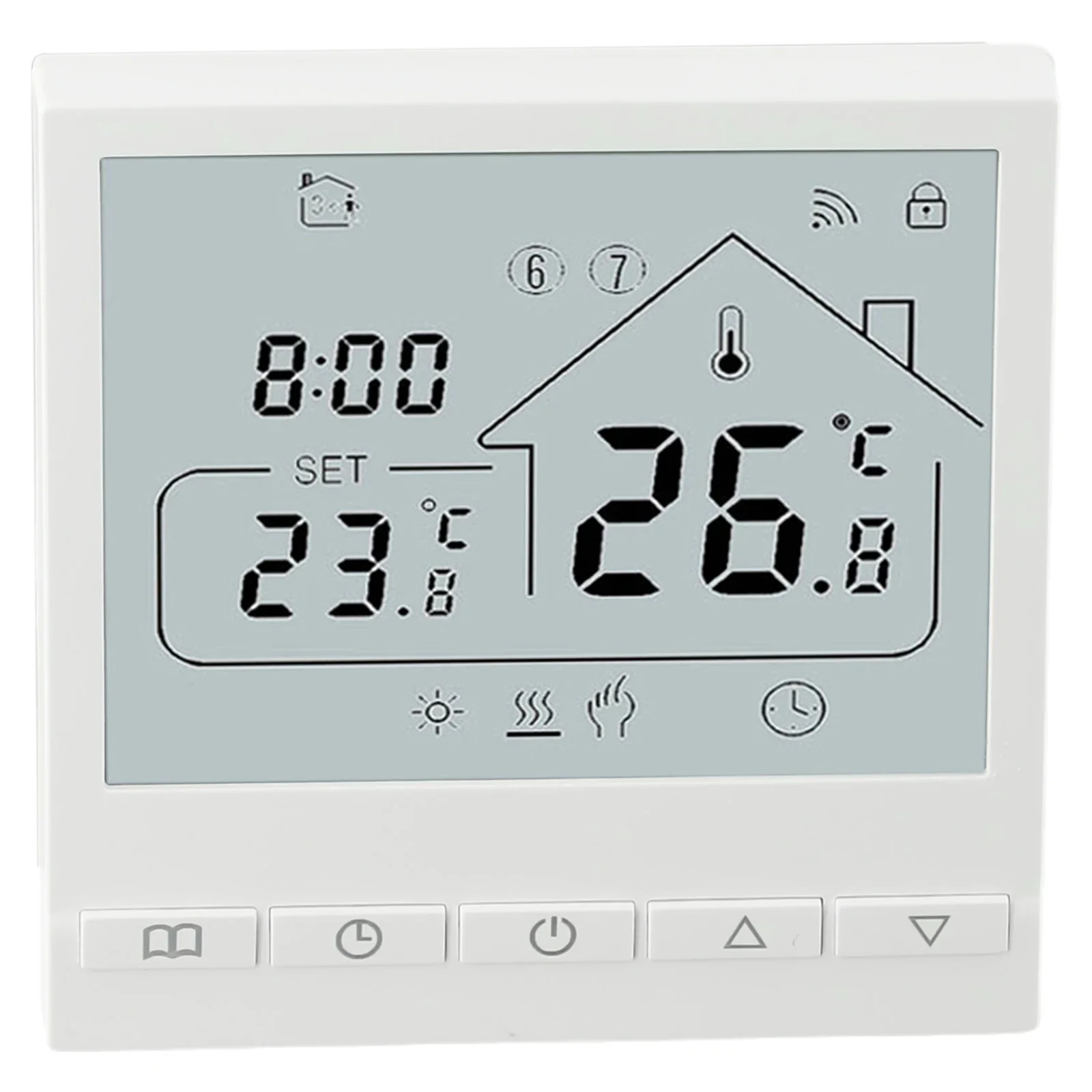 

Reliable Floor Thermostat AC 85V 230V Compatibility Wifi and No wifi Options Precise Temperature Regulation