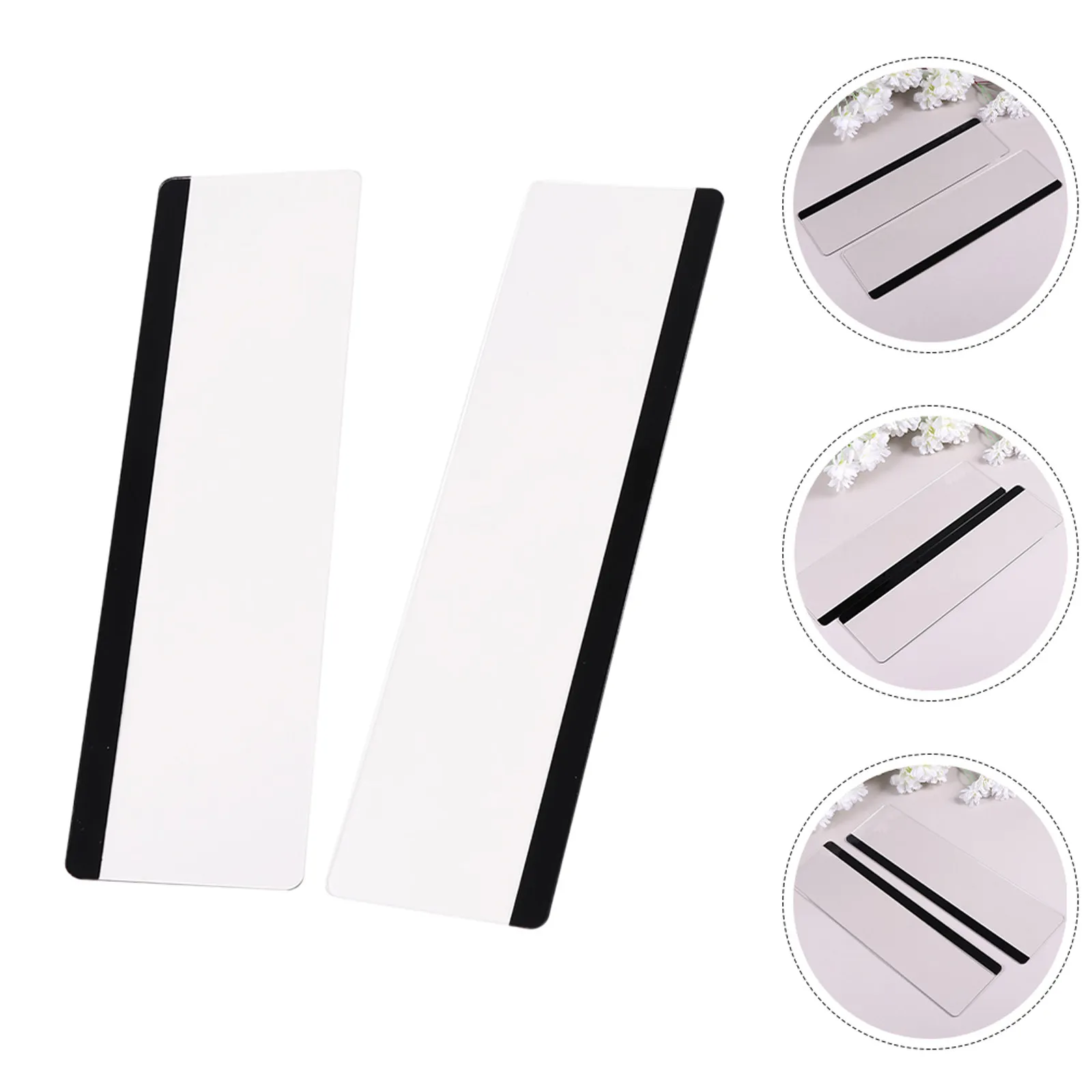4 pcs Holder Card Display Office Halloween Christmas New Year Desk Memo Board Acrylic Note Holder Computer Note Holder Monitor