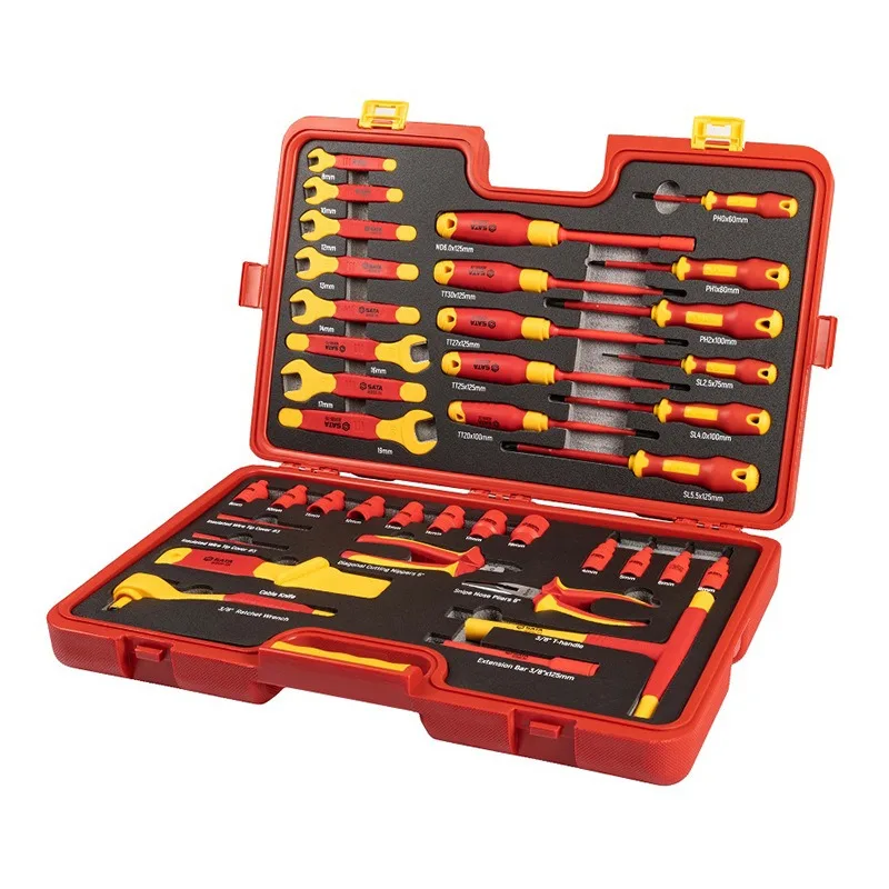 AE9101 AE9102 New energy insulation tool set, car maintenance movable wrench screw