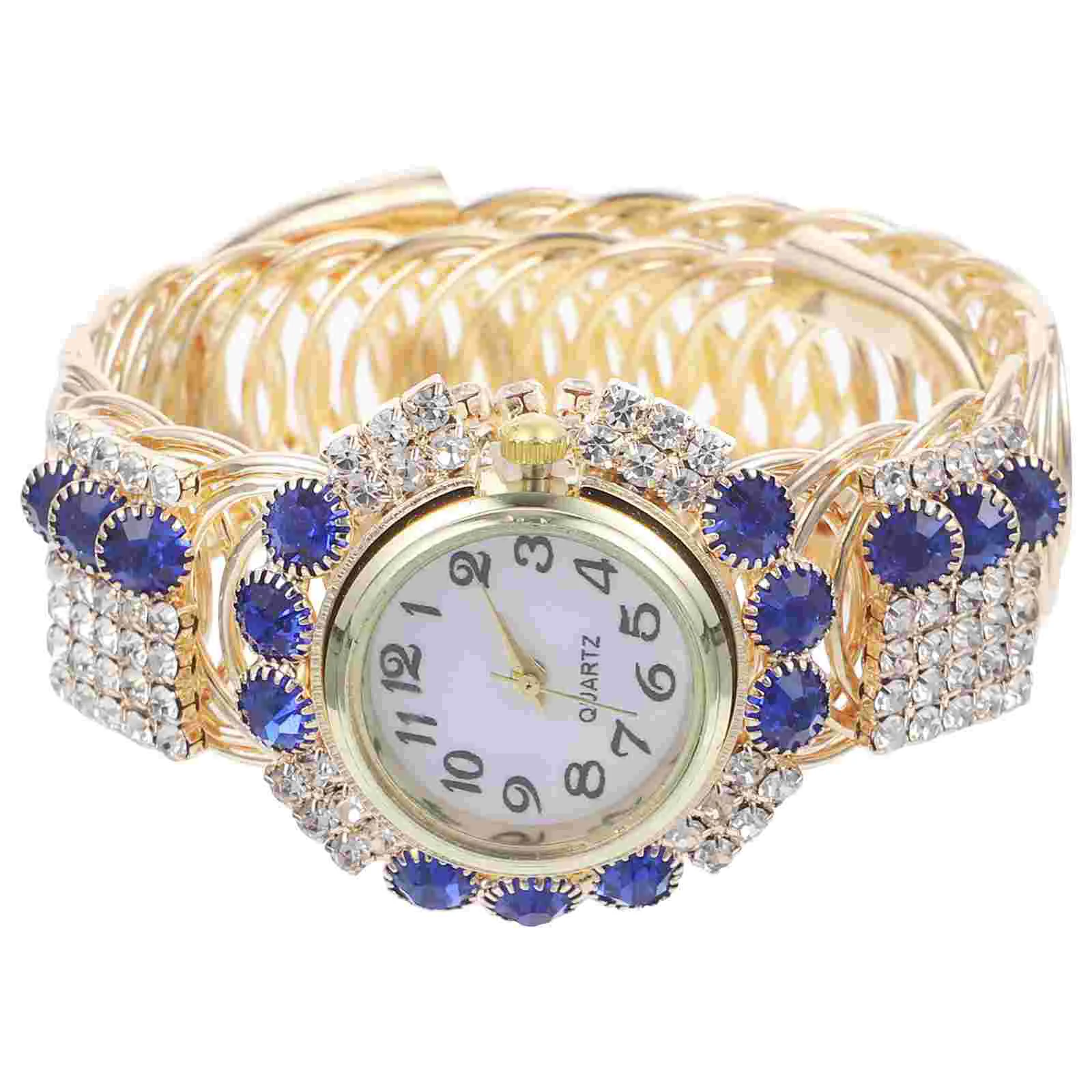 

Ladies Bracelet Watch Lady Quartz Diamond for Men Charm Fashion Wristwatch Zinc Alloy