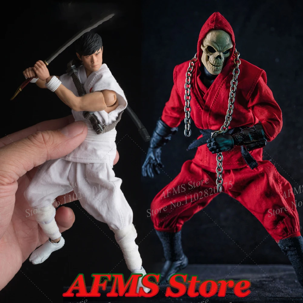 1/12 Men Soldier Japanese Samurai Ninja Uniform Fight Coat Vest Trousers Clothes Set For 6Inch Action Figure Body Model Toys