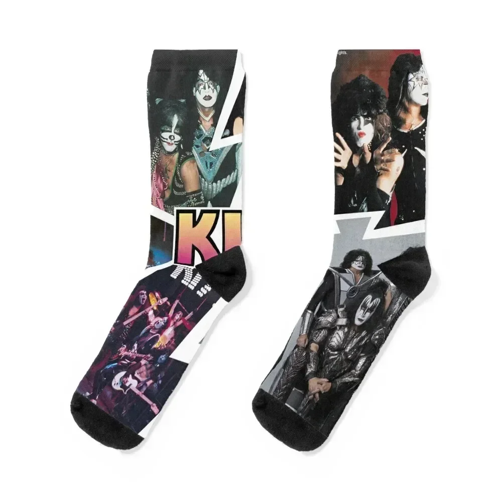 KISS Collage Socks essential professional running cool valentine gift ideas Socks Woman Men's