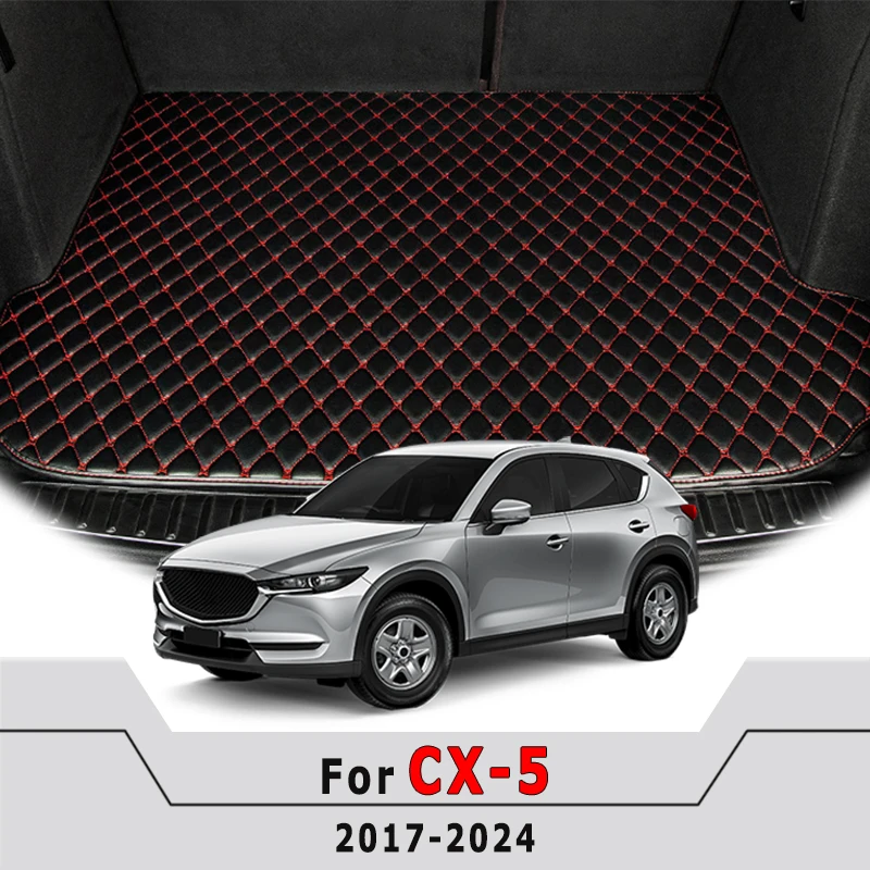 Car Trunk Mats For Mazda CX-5 CX5 CX 5 2024 2023 2022 2021 2020 2019 2018 2017 Cargo Liner Auto Interior Accessories Vehicles