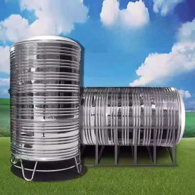 

Thickened 304 stainless steel water tank thermal insulation water tower water storage tank coil circulating hot water tank