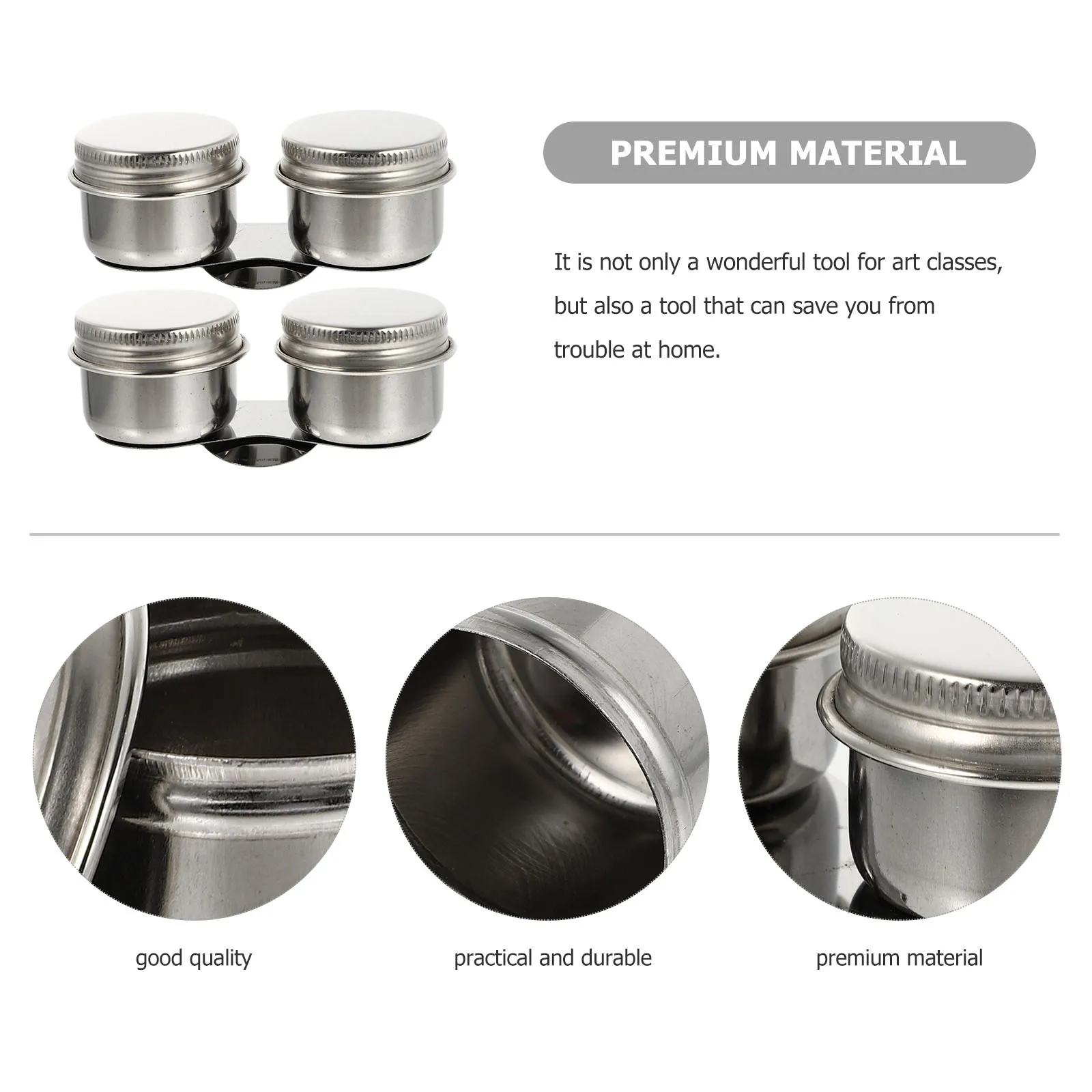 2 pcs Stainless Steel Brush Washing Pot Paint Brush Cleaner For Art Class Studio School Home Watercolor Oil Painting Container