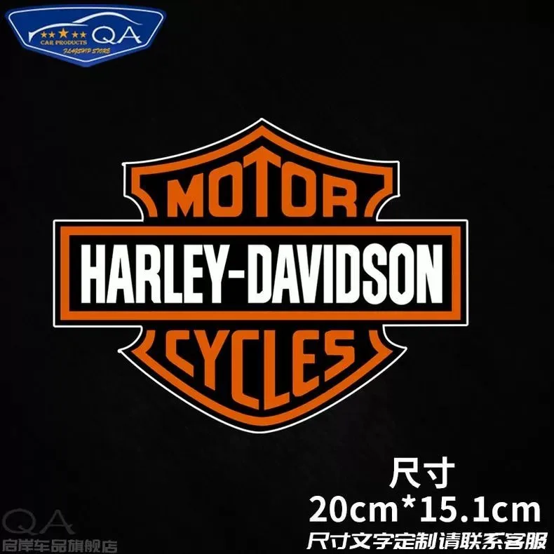 Motorcycle Personality Creative Reflective Car Sticker Motorcycle Body Scratches Decorative Sticker For Harley Eagle Head Retro view 6