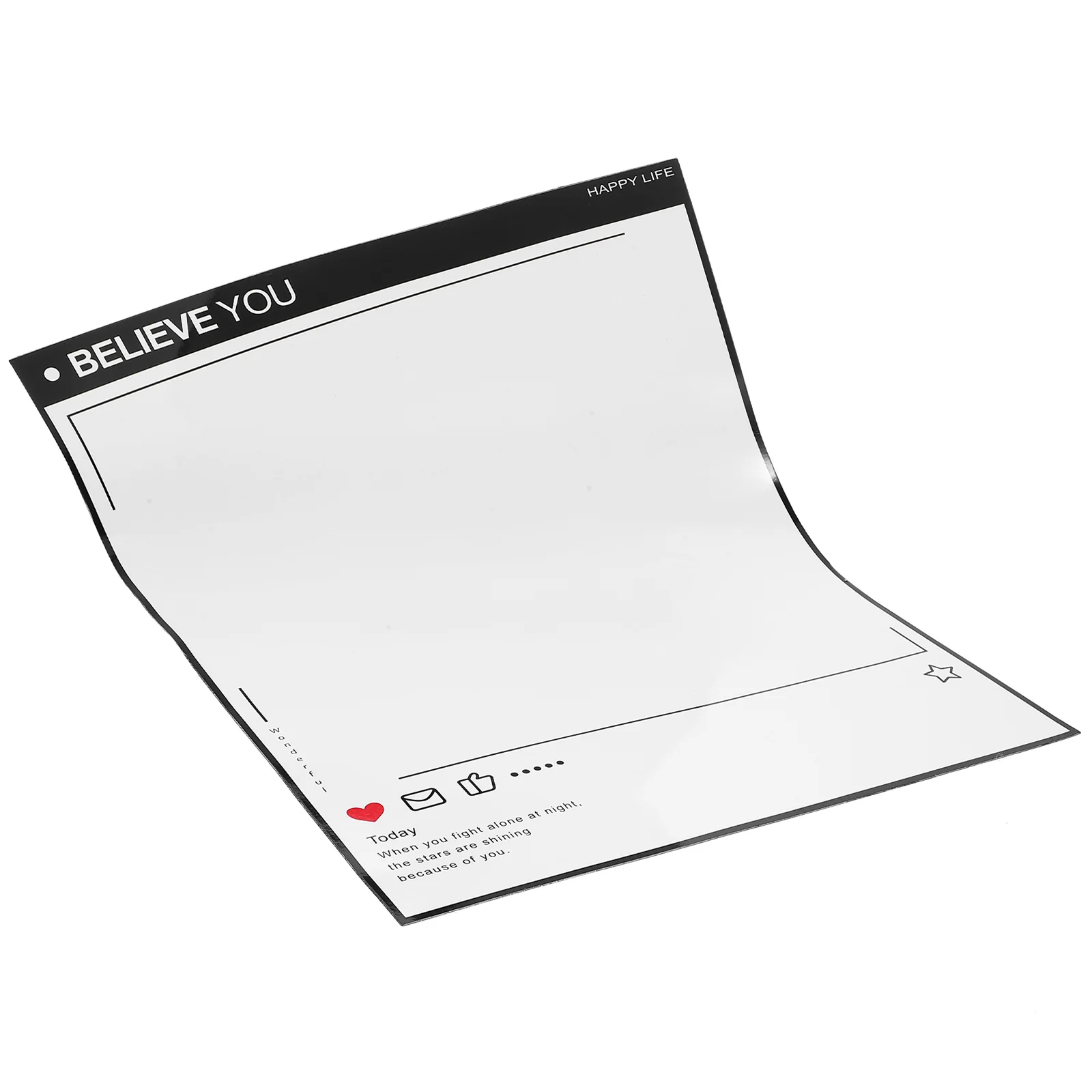 

Magnetic Whiteboard Erase Board for Fridge Kitchen Magnetic Whiteboard Paper Large Size Memo Message Board Schedule