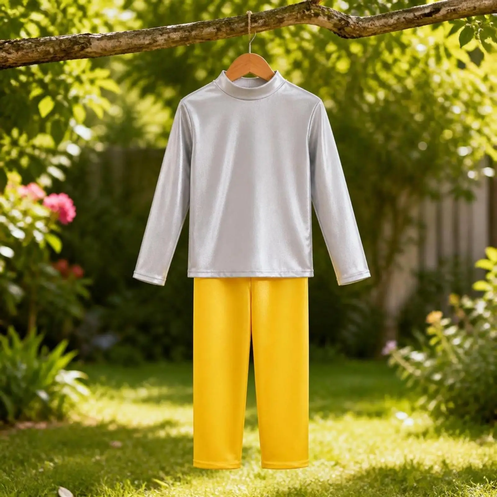 Child Astronaut Costume Set for Boys Girls Futuristic Funny Outfit with Top and Pants for Creative Role Play Activities