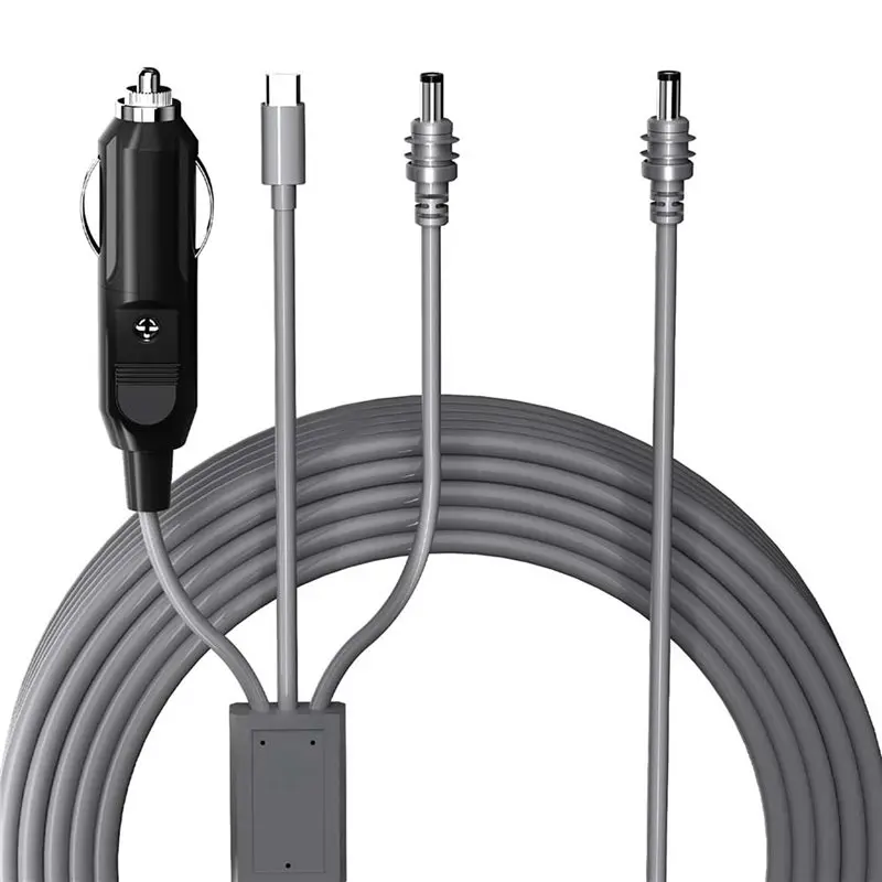 A99E-3X 3 In 1 Cable For Starlink Mini,USB C To DC Power Cable, 12V-24V DC Car Power Cable 18AWG Cable 6.5Ft