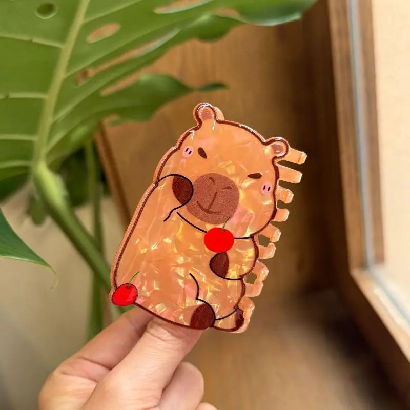 

Acrylic Capybara Hair Claw Claw Clips Cute Cartoon Crab Hair Clips Hair Accessories For Women Girls