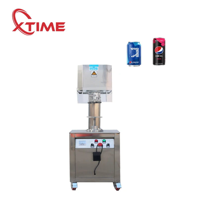 

Semi-auto can sealing machine for juice tin can seamer food canning machine