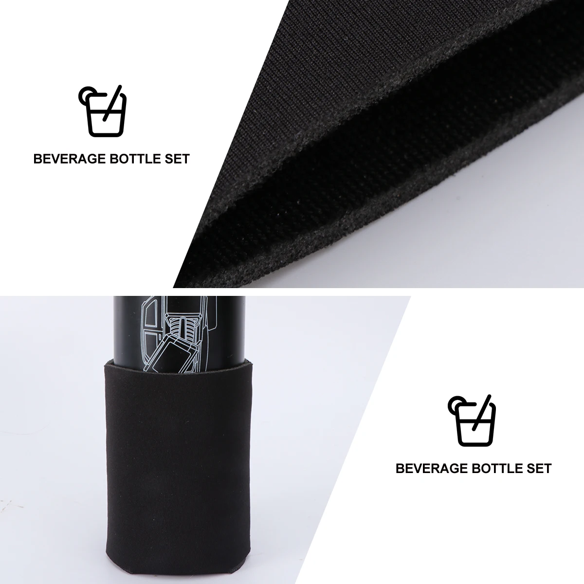 

10 Pcs Beverage Can Decor Protective Covers Flexible Beer Bottle Holder Washable Foldable Cooler Drink Sleeve Personalized Gifts