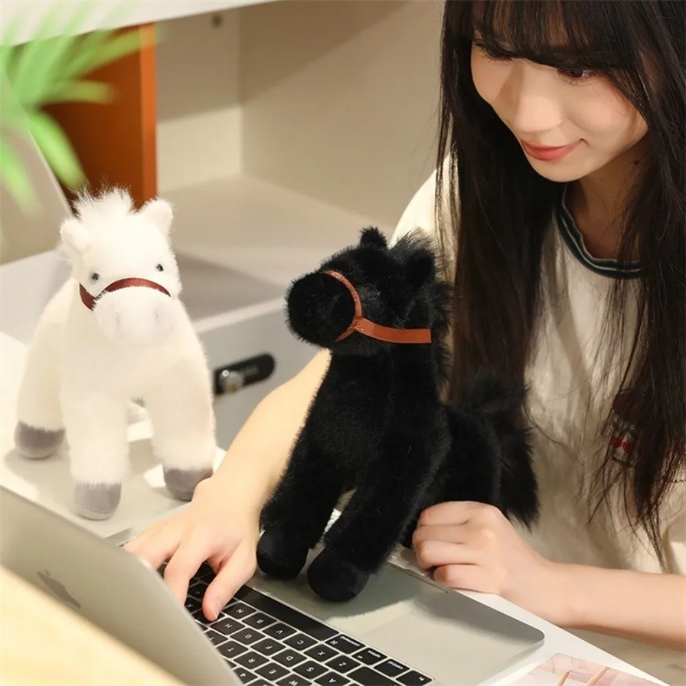 Grappig Jaar van het Paard Mascotte Paard 23cm Zacht Paard Simulatie Paard Dier Thuis Kamer Decor