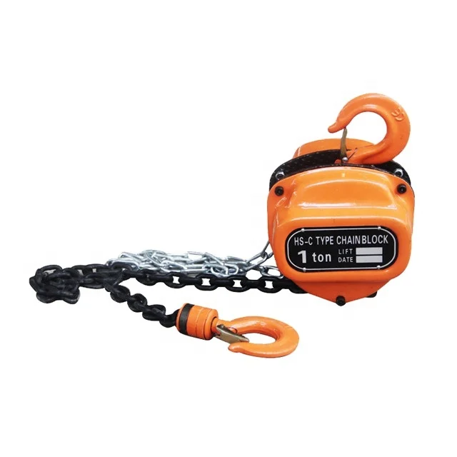 

New 10 Ton Industrial Metal Chain Hoist Manual Pull Lift Chain Block For Construction Mining 3m Lifting Height Cable Sling Type