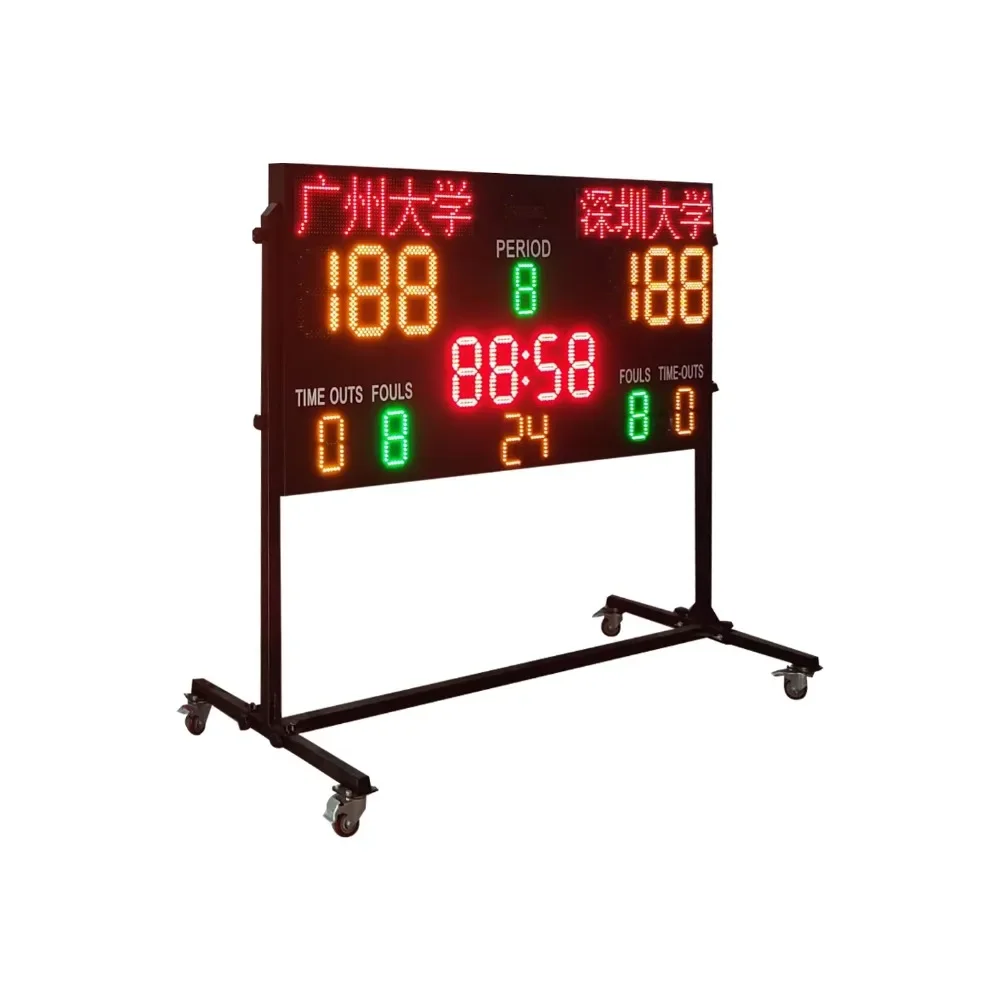 Screen Football Scoreboard Game Use Full Set of Equipment Remote Control