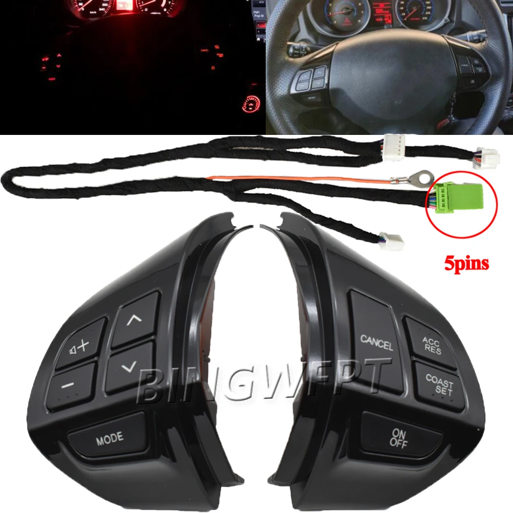Car Steering Wheel Volume Sound Button For Mitsubishi ASX Lancer Outlander RVR Pajero Sport Cruise Control Button Switches