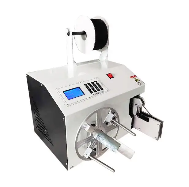 Semi-automatic Double Wire Winding and Tying Machine Cable Roll Wire Reel Winding Machine Twist Tie Machine Oem