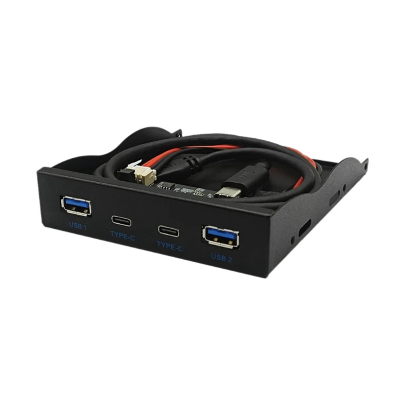 

USB3.2 GEN2 TYPE-C Floppy Drive Position 10Gbps Panel 3.5-Inch HUB 19PIN To C Port Reversible Plug-In