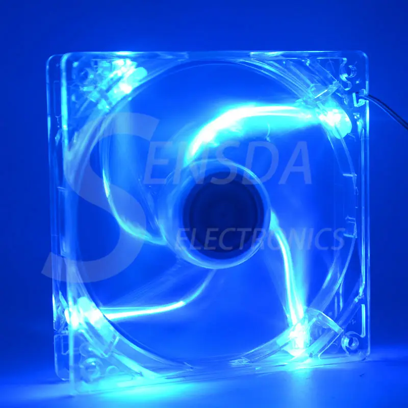 120mm 12V 120x25mm LED Computer Case Fan with LED Lights, High-Performance CPU Cooling Fan for PCs