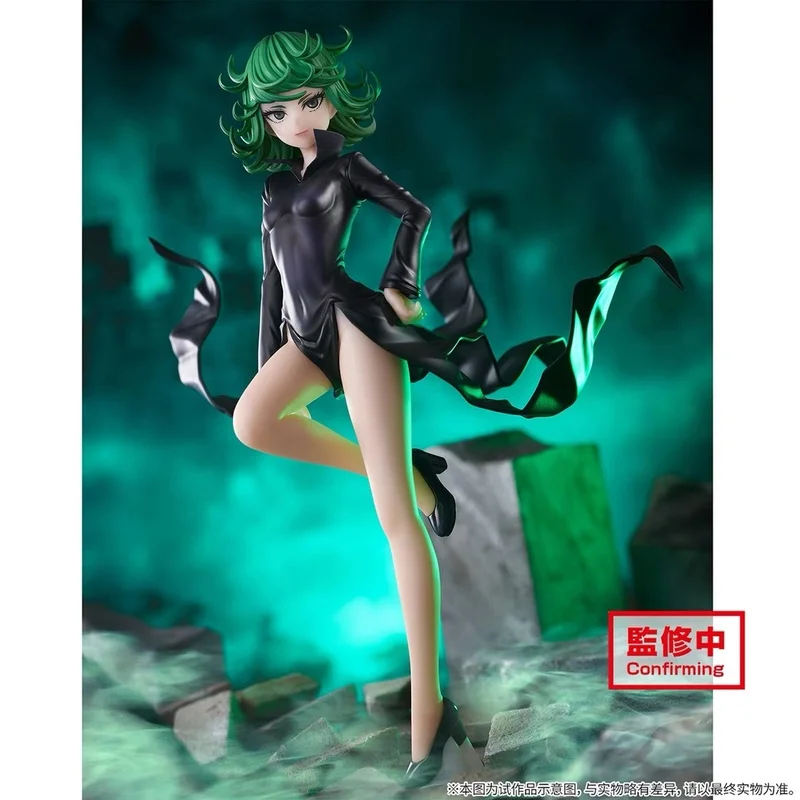 Bandai Original Espresto One Punch Man Terrible Tornado Tatsumaki Pvc Action Figure Collectible Model Toy Gift