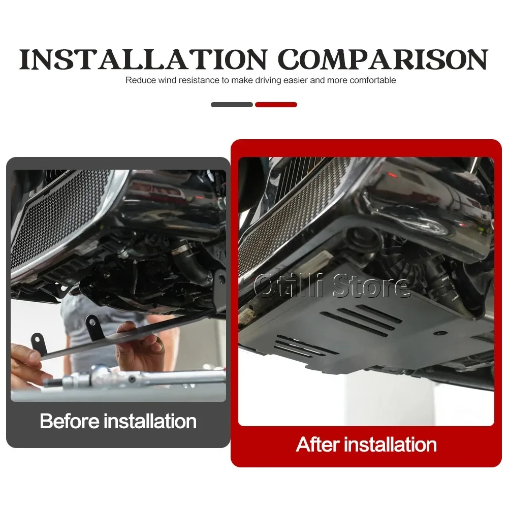 Motorrad Schwarz Motor Chassis Schutz Abdeckung Unter Schutz Skid Für CVO Road Glide FLTRXSE Street Glide Spezielle FLHXSE FLHX