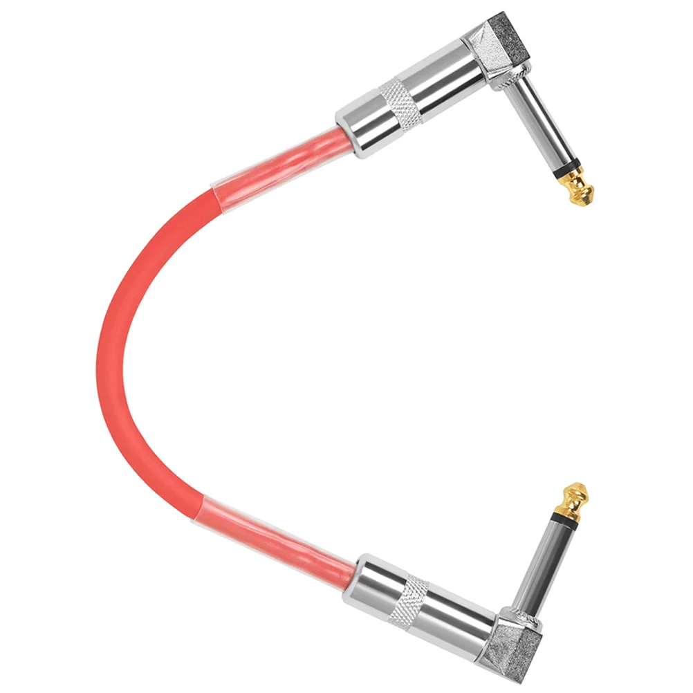 

Noise Reduction Patch 6.35Mm Electric Connection Cable Durable Metal Head Compact Portable Effects Pedal Cable For Guitar Stage