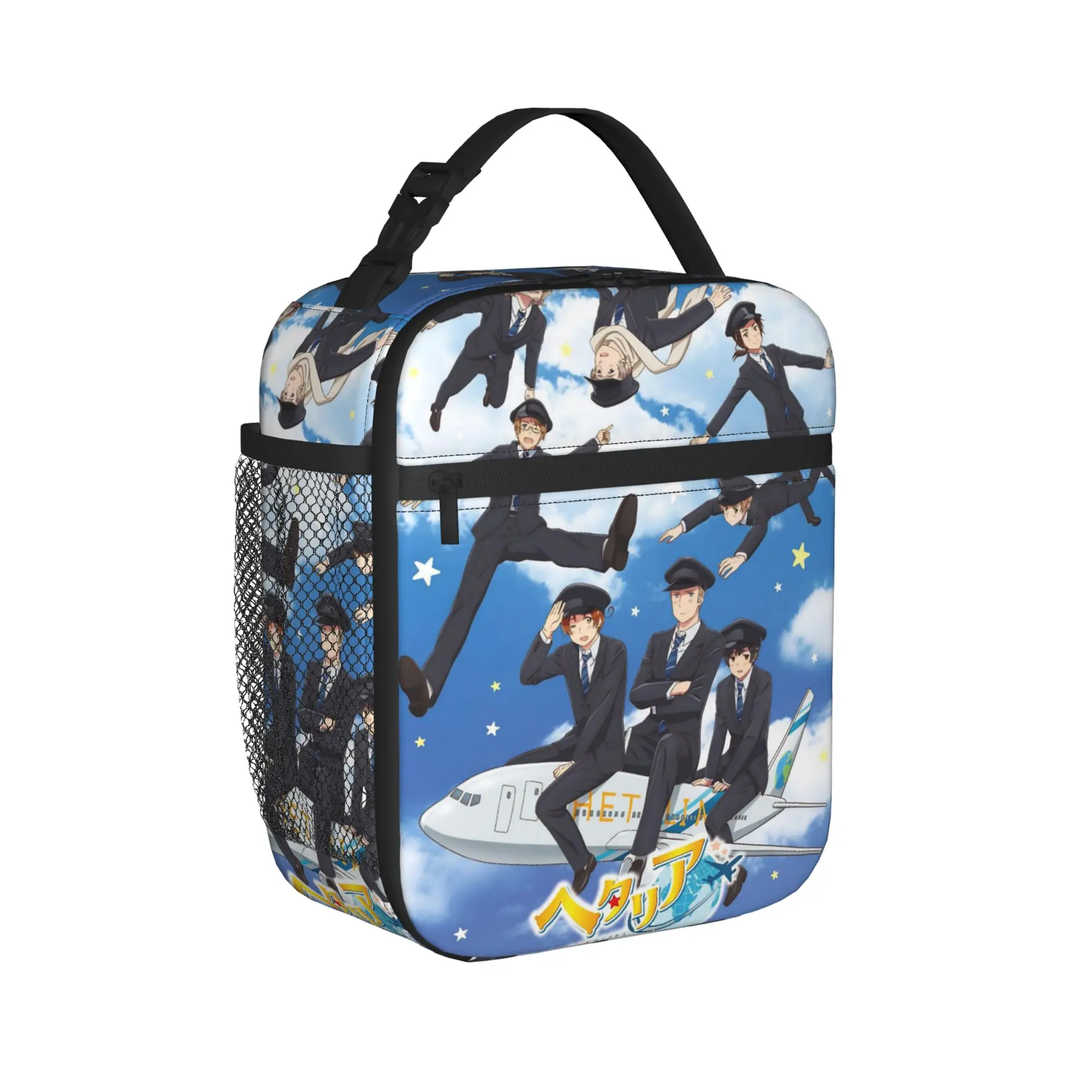 Hetalia Axis Powers Merch Insulated Lunch Bag For Travel  Food Storage Bag Portable Thermal Cooler Lunch Boxes