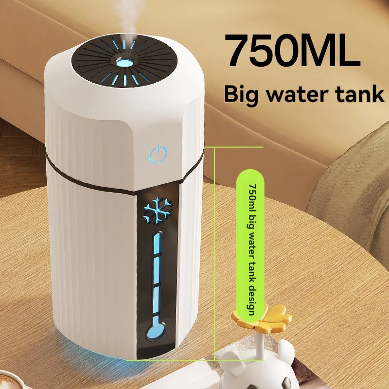 USB Silent Antibacterial Humidifier Large Capacity 750 Efficient Humidifier Household Car Air Humidifier Moisturizer