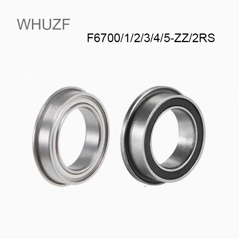 

F6700ZZ F6701-2RS F6702ZZ 2RS F6703ZZ F6704ZZ F6705ZZ 5/10PCS Flange Bearing Double Shielded Deep Groove Flanged Ball Bearings