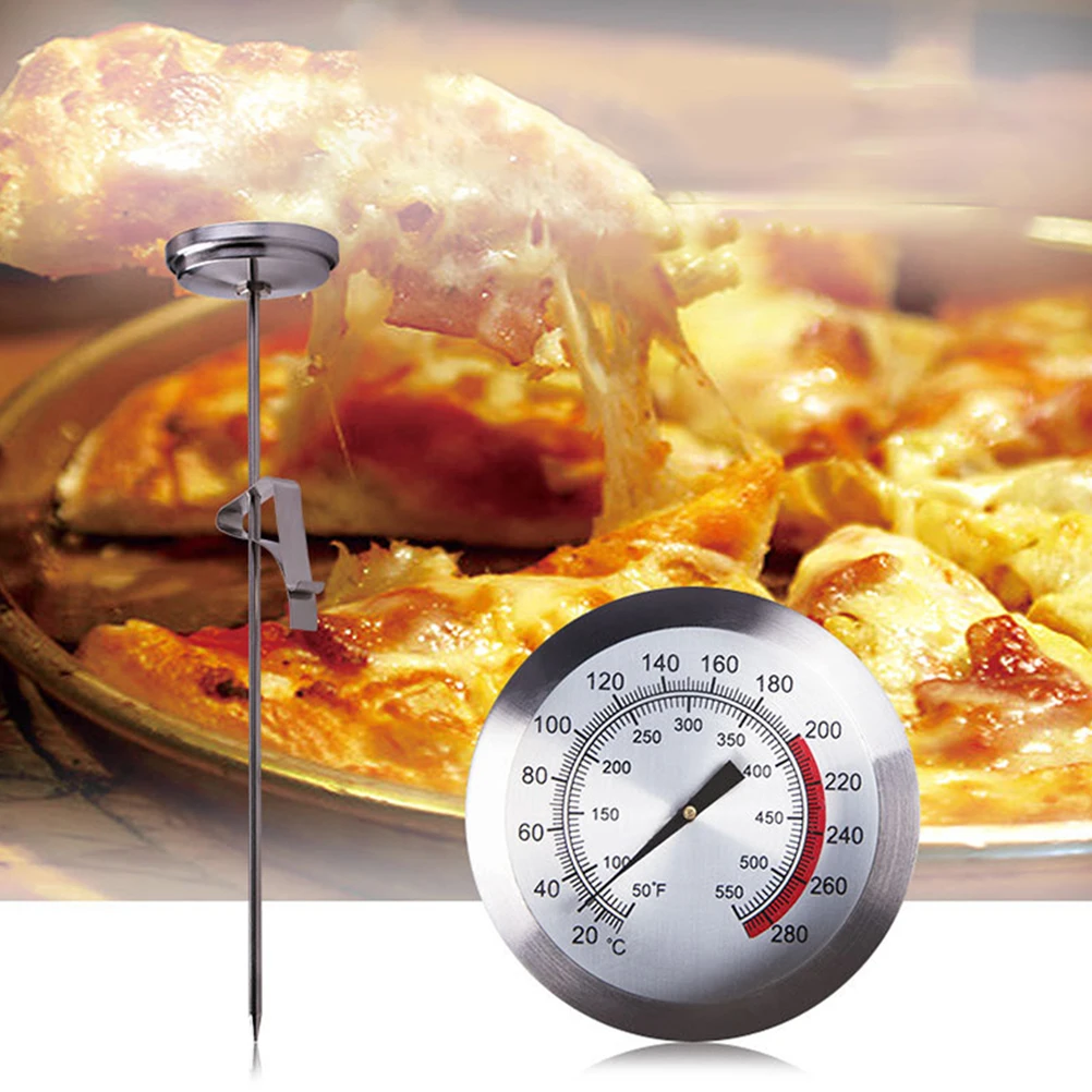 

Stainless Steel Oil Temperature Gauge Meat Thermometer BBQ Grill Pointer Cooking Fried Food Probe Kitchen Gadget Home Use
