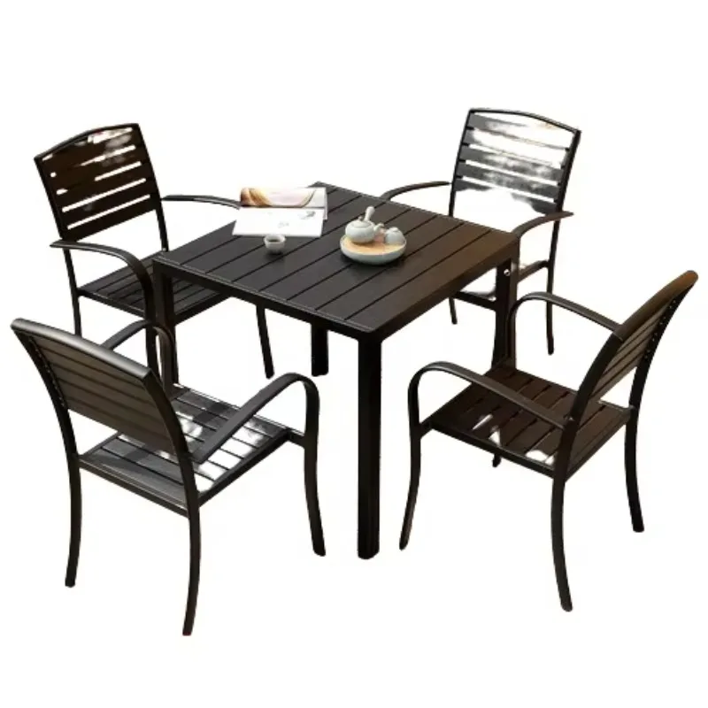

Cafe Restaurant Garden Furniture Teak Set Bistro Dining Bar Outdoor Table and Chairs Outdoor Fire Pit Table and Chairs