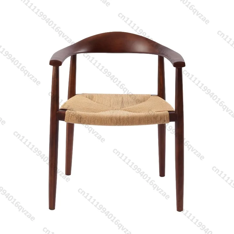 Hotel Dining Chairs, Beech Wicker Rattan Dining Chairs, Restaurant Armchairs