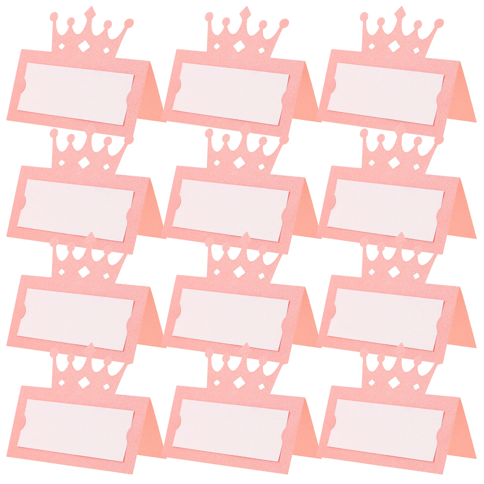 

50 Pcs Seat Card Name for Party Birthday Place Tent Delicate Table Cards Paper Banquet Banquets