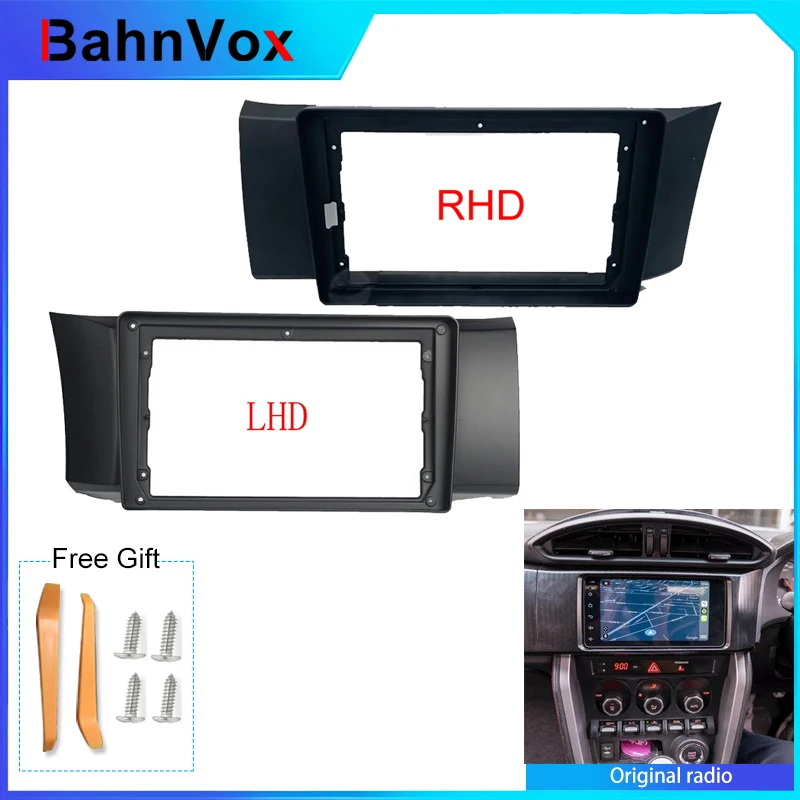 9 inch Android Car Radio frame for Subaru BRZScion FRS Toyota-GT86 2012 - 2016 2din Stereo GPS Fascia bezel Panel Adapter wire