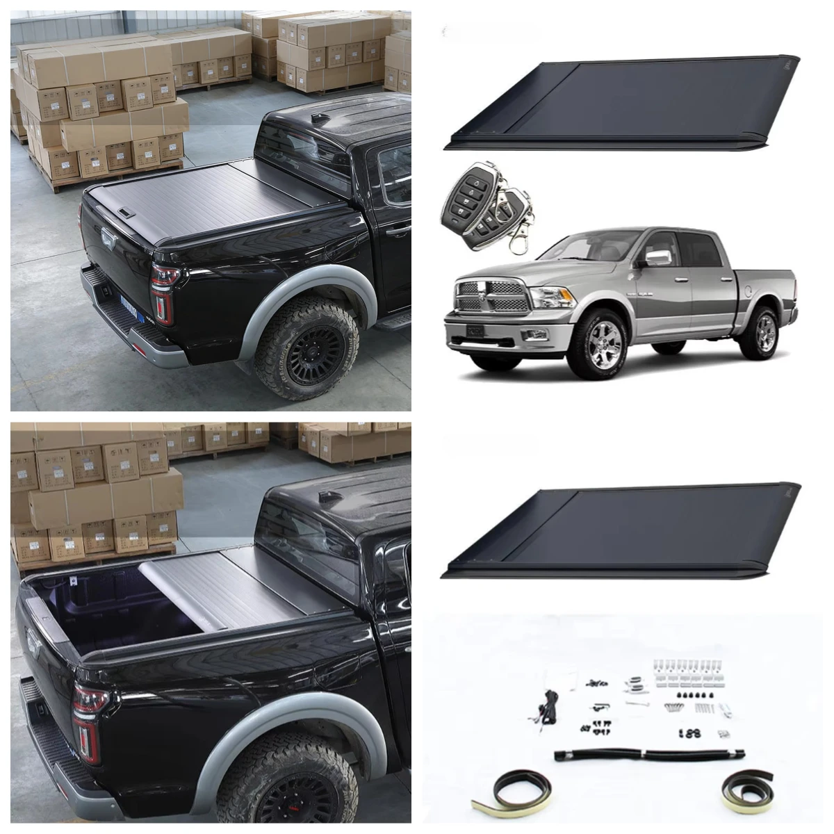 

STLF Best Quality Auto Accessories Electric Retractable Roller Lid Shutter Lid Pickup Cover For 2009-2022 Dodges Ram 1500