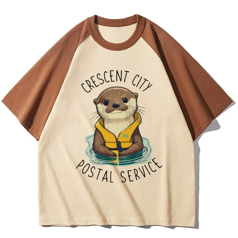 Otter T-Shirt Frauen y2k T-Shirt weibliche japanische y2k Designer Kleidung