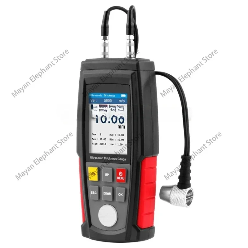 WT100A/130A Ultrasonic Thickness Gauge Meter Tester Battery Digital Width Measuing instruments Ultrasonic Thickness Gauge