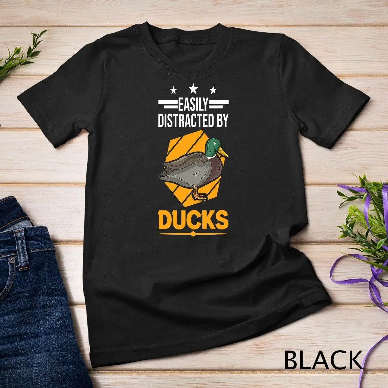 Easily distracted by Ducks T-Shirt Unisex T-shirt