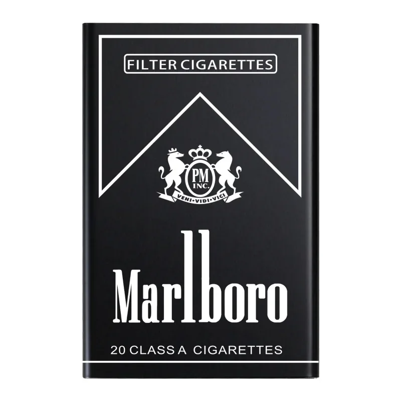 2025 Coarse Sliding Cover Cigarette Box 20 Pack Push-pull Cover Metal Pull-down Cigarette Box Personalized Lettering Wholesale - Image 4