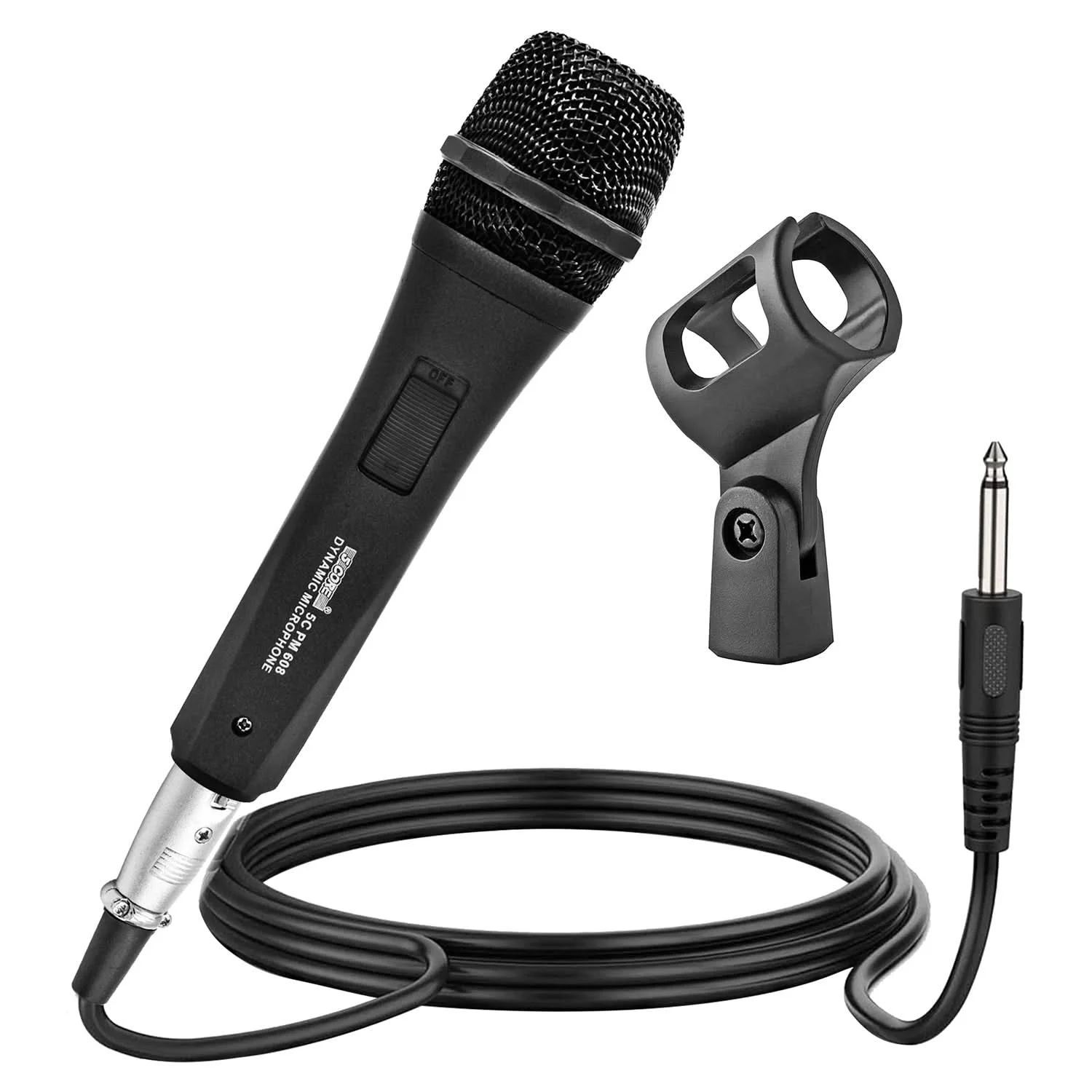 

5 Core XLR Microphone Dynamic Mic Karaoke Singing Studio Mics Handheld Microfono PM 608