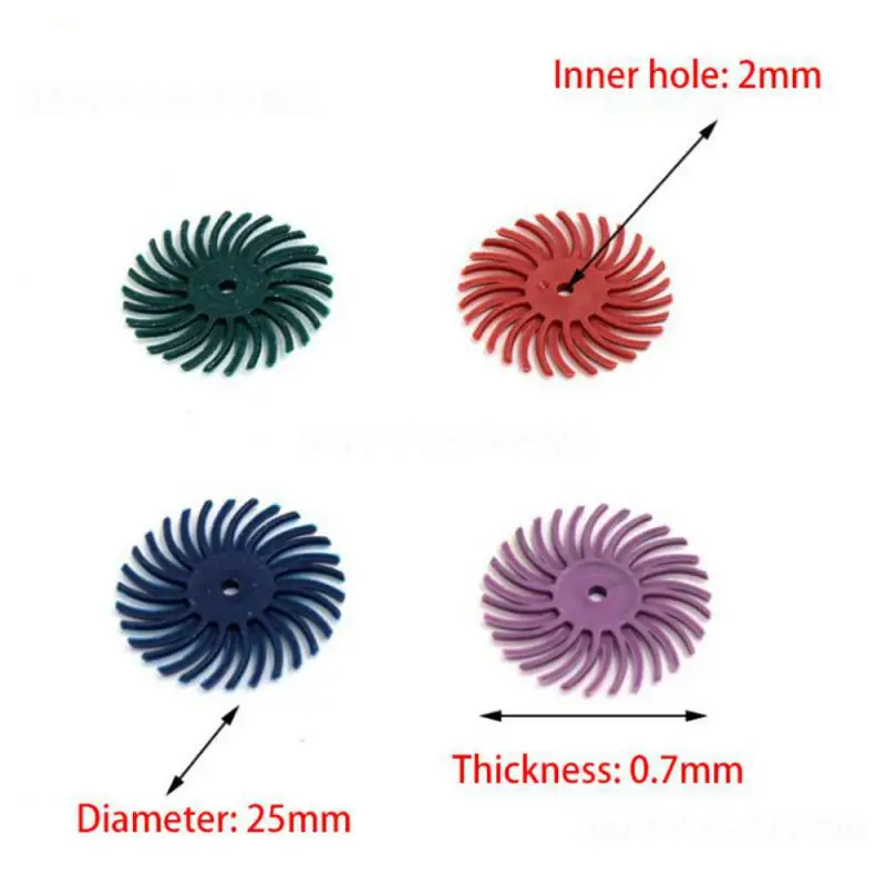 1inch Radial Bristle Disc Kit Abrasive Brush 1/8inch 3/2.35mm Shank Detail Polishing Wheel For Dremel Rotary Tool Accessories